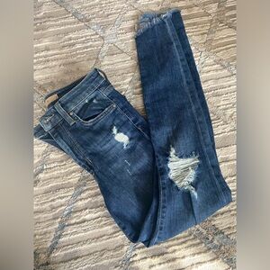 Joe's Jeans blue skinny ripped jeans high rise skinny ankle size 24